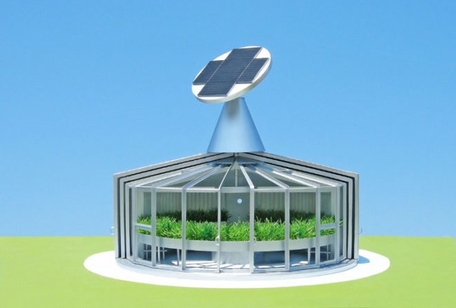 Eco-Aquaponic House, Michael Jantzen, aquaponics, aquaponic gardening, urban farms, eco-friendly gardening, natural fertilizers, solar power, solar design, solar array, renewable energy sources, renewable energy