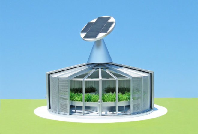 Eco-Aquaponic House, Michael Jantzen, aquaponics, aquaponic gardening, urban farms, eco-friendly gardening, natural fertilizers, solar power, solar design, solar array, renewable energy sources, renewable energy