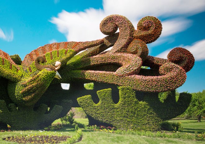 2013 Mosaïcultures Internationales de Montréal (MIM), Montreal Botanical Garden, botanical art, plant sculptures, gardening, horticulture, plant art, outdoor exhibition Montreal