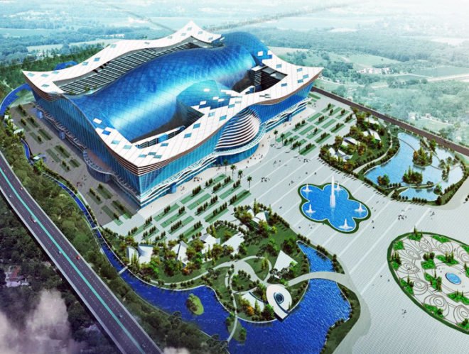 world's largest building, new century global center, tainfu new district, china, wind farms, superpower, pentagon, world's largest free standing building, chengdu, china superpower