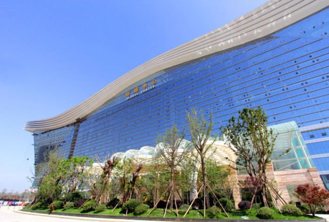 world's largest building, new century global center, tainfu new district, china, wind farms, superpower, pentagon, world's largest free standing building, chengdu, china superpower