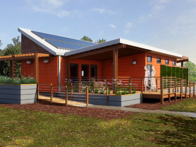 Phoenix House, Team Kentuckiana, Solar Decathlon, post-disaster housing, university of louisville, ball state university, university of kentucky, 2013 solar decathlon, prefab home, solar home