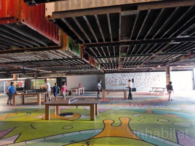 green design, eco design, sustainable design, Pier 57, Youngwoo and Associates, Churtichaga and Quadra-salcedo, Magic Carpet Pier 57, shipping containers, cargotecture, South Head House Pier 57, Manhattan waterfront