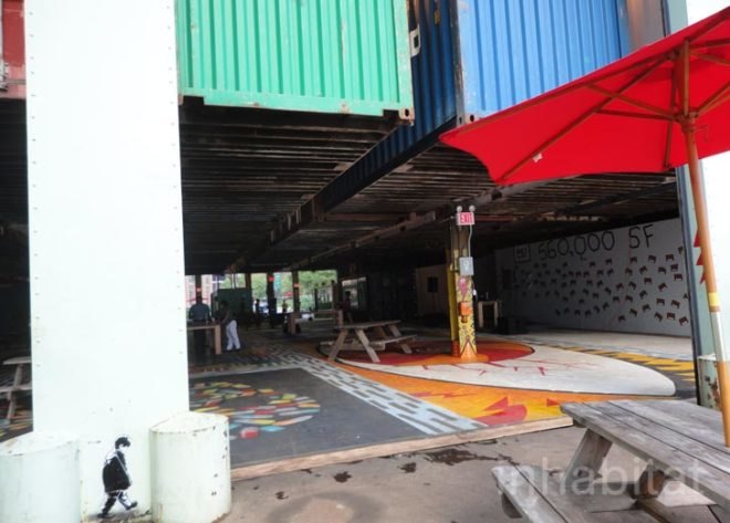 green design, eco design, sustainable design, Pier 57, Youngwoo and Associates, Churtichaga and Quadra-salcedo, Magic Carpet Pier 57, shipping containers, cargotecture, South Head House Pier 57, Manhattan waterfront