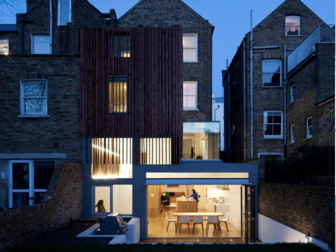 Paul Archer Design, Power House, London, Refurbished House, Rennovated House, Modern Architecture, Modernist House, Nordic Style House, Day lighting, Open Spaces, Green House, Highbury, Timber Panels, Contemporary House