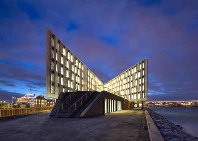 solar panel, UN, copenhagen, LEED Platinum, green design, sustainable design, eco-design, UN City, Denmark, daylighting, rainwater harvesting, seawater cooling
