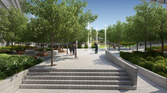 World Green Center, cCe Arquitectos, green-roofed buildings, passive facade, passive design, energy efficient facade, Chine architecture, Chile, sustainable building, reduce heat island effect, solar radiation, Santiago architecture, LEED certified building