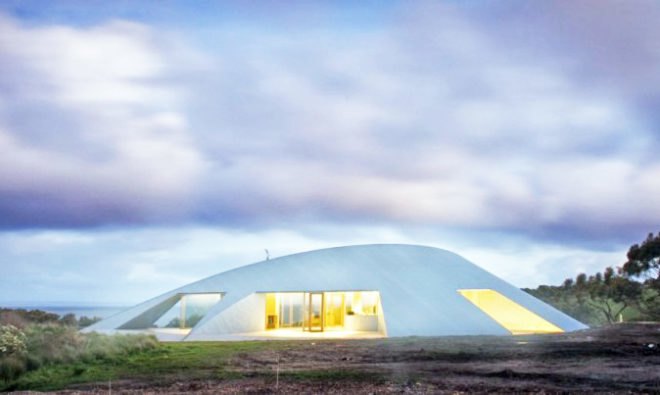 green design, sustainable design, eco-design, James Stockwell, Croft House, Australia, Inverloch, space craft, passive solar design, vernacular architecture, eco-design, site sensitive design in Australia, low embedded energy materials