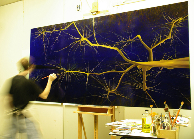 john sabraw, guy riefler, acid mine drainage, stream remediation, sustainable paint, sustainable art, sustainable painting