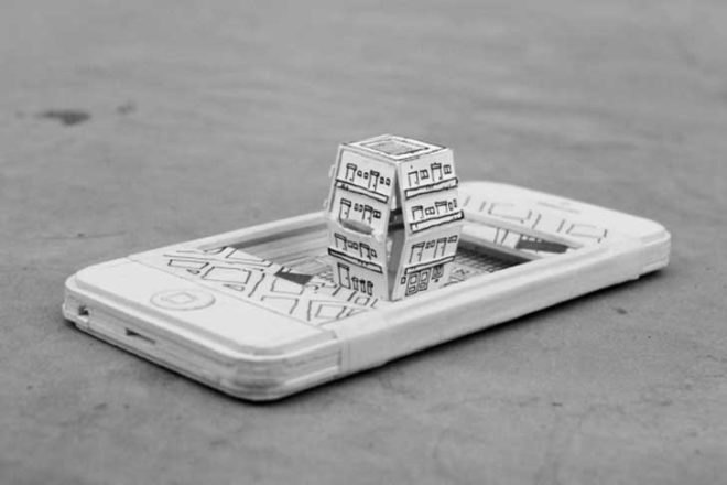 kevin lck, technology, interaction, electronics, cardboard, diorama