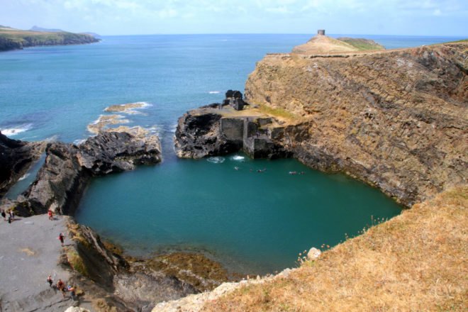 a blue lagoon