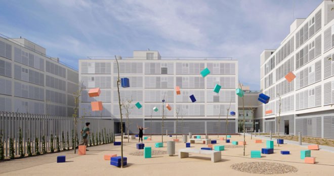 Social housing, Spain, Madrid, Eco-boulevard, Olalquiaga Arquitectos, ecosystema urbano, sustainable, daylighting