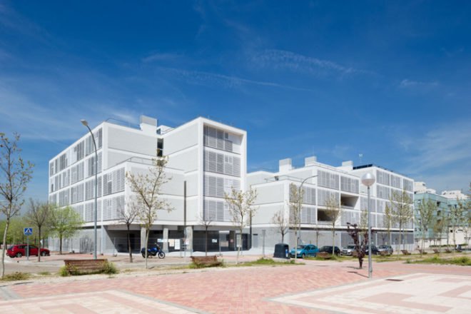 Social housing, Spain, Madrid, Eco-boulevard, Olalquiaga Arquitectos, ecosystema urbano, sustainable, daylighting