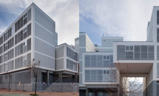 Social housing, Spain, Madrid, Eco-boulevard, Olalquiaga Arquitectos, ecosystema urbano, sustainable, daylighting