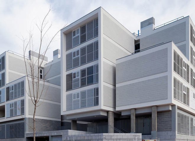 Social housing, Spain, Madrid, Eco-boulevard, Olalquiaga Arquitectos, ecosystema urbano, sustainable, daylighting