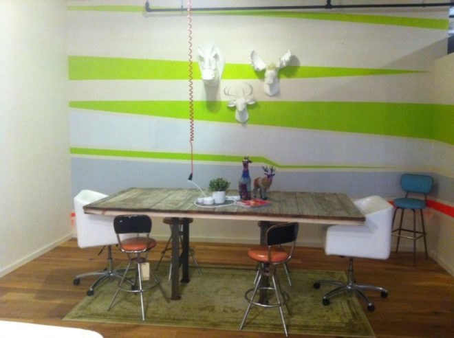 upcycled furniture, vintage furniture, co-working space, b hive Bridgeport, b hive coworking space, recycled furniture, craigslist furniture, goodwill, green office spaces, green working spaces