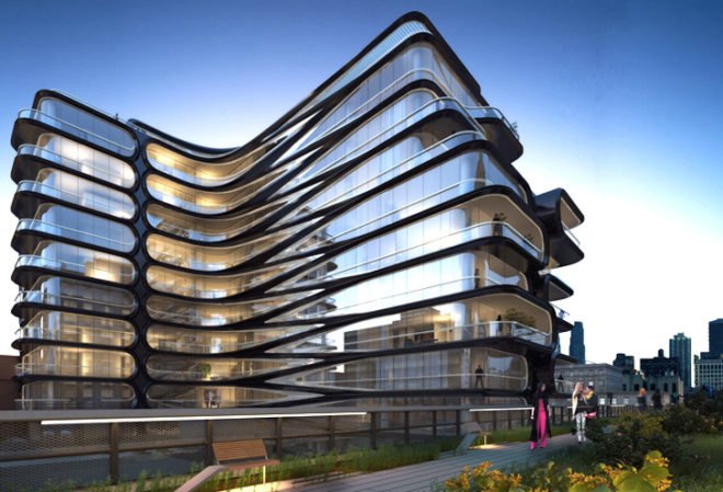 Related Companies, zaha hadid, zaha hadid architects, high line, high line condo, 520 West 28th Street, chelsea, zaha hadid nyc, nyc architecture, eco design, green nyc, high line architecture