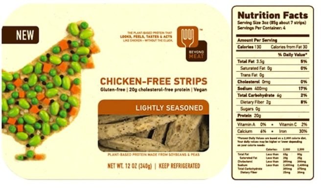Lab-Grown, Beef Burger, Sergey Brin, Twitter-backed projects, Beyond Meat Chicken Strip, plant-based protein, fake meat, lab-grown burger, stem cells, research, The Netherlands, protein alternatives, meat alternatives, fake chicken, soy-based protein alternatives, soy chicken strips, beyond soy