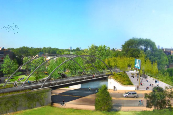 Construction Begins, Bloomingdale Trail, The 606, chicago, Michael Van Valkenburgh Associates, landscape architecture, elevated rail park, urban park