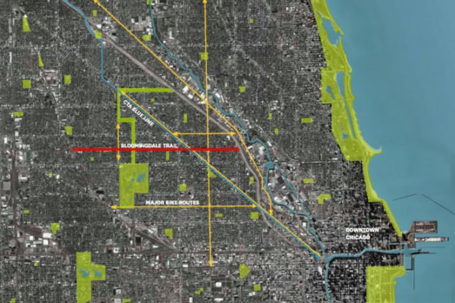 Construction Begins, Bloomingdale Trail, The 606, chicago, Michael Van Valkenburgh Associates, landscape architecture, elevated rail park, urban park