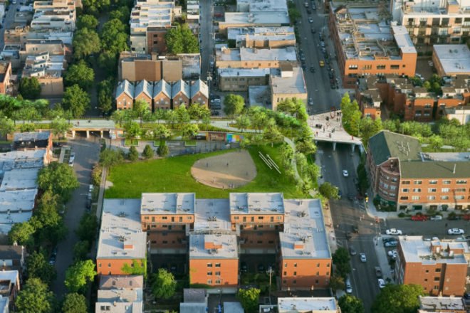 Construction Begins, Bloomingdale Trail, The 606, chicago, Michael Van Valkenburgh Associates, landscape architecture, elevated rail park, urban park
