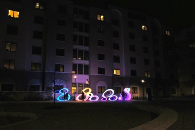Joe O' Connell and Blessing Hancock, JP Public Art, Texas State University, Fish Bellies, public art, LED illuminated fish in Texas, Texas fish bellies, San Marcos River, Biomorphic fish, interactive art, LED lighting, energy efficiency, green design, eco art, sustainable design, eco design,
