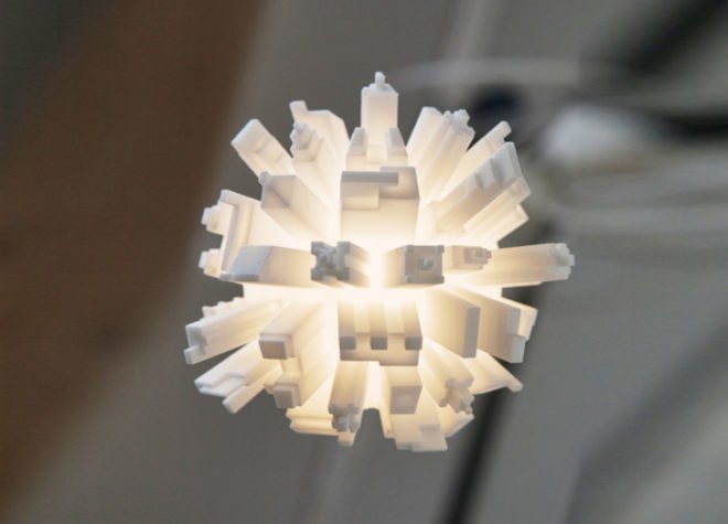 David Grass, Huddle 3d-printed light bulb, 3d printed light bulb, LED light bulb, LED lighting, green lighting, light bulb design, 3d printing, 3d printer, 3d printing technology, green design