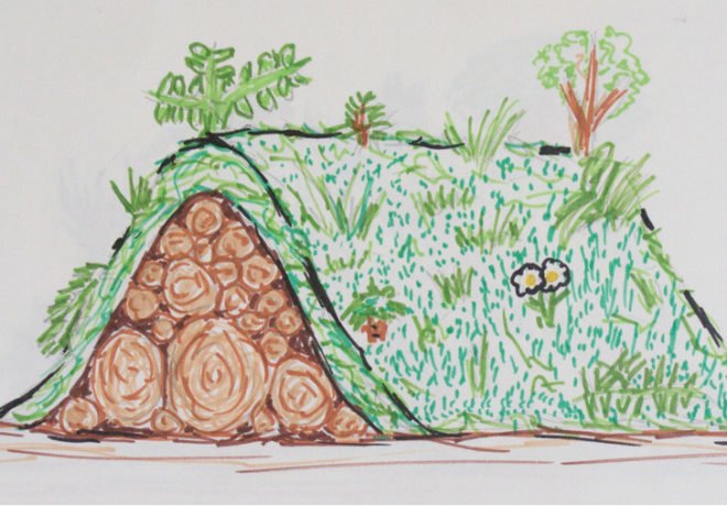 First Year Hugelkultur Bed, hugelkultur, permaculture, permaculture gardening, gardening, raised garden beds, compost, soil, garden, perennial vegetables