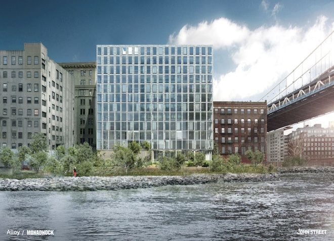 Brooklyn Bridge Park, Dumbo apartment complexes, Monadnock Construction, Alloy Developers, Brooklyn development project, brooklyn architecture, brooklyn urban green space, brooklyn parks, design, sustainable design, eco-design