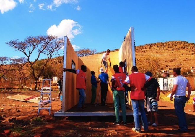 Mamelodi, Mamelodi Pod, shantytown architecture, informal architecture, Architecture for A Change, AFAC, self-sustainable architecture, off the grid, off the grid architecture, solar panels, water tank