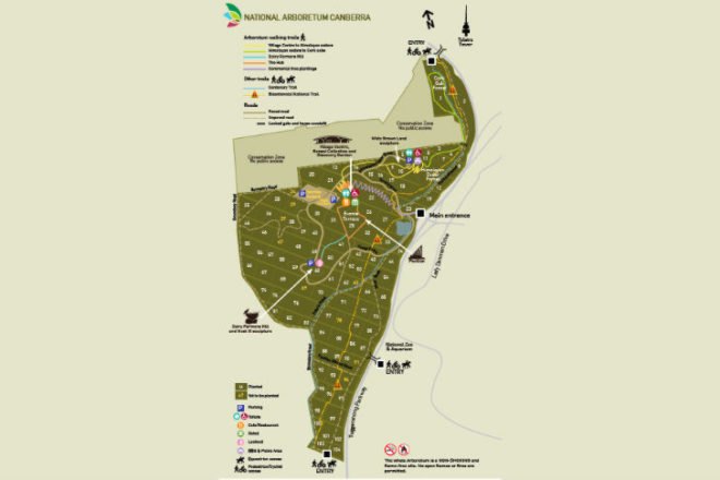 National Arboretum Canberra, Village Centre, Tonkin Zulaikha Greer, Taylor Cullity Lethlean, arboretum, visitor centre, eco visitor center, canberra, seed bank
