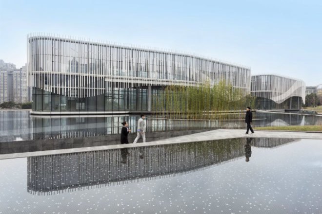 Palm Island, HASSELL, chongqing, china, water-cooled, eco restaurants, shade screen, daylighting
