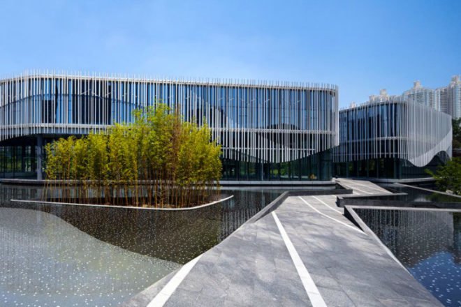 Palm Island, HASSELL, chongqing, china, water-cooled, eco restaurants, shade screen, daylighting