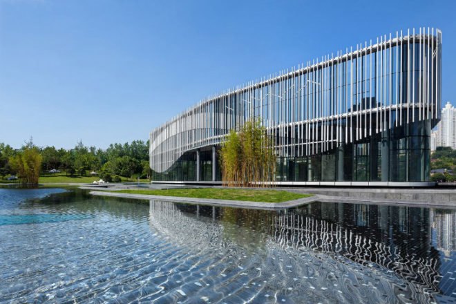 Palm Island, HASSELL, chongqing, china, water-cooled, eco restaurants, shade screen, daylighting