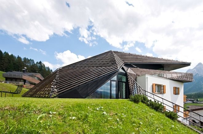 family hotel in italy, green renovations italy, dolomite mountains, sustainable renovation, rainwater recycling, green design, sustainable design, eco-design, parametric modeling, boutique hotels in italy, p l a s m a Studio, paramount Alma residence,