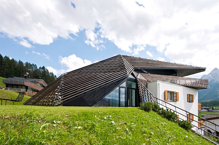 family hotel in italy, green renovations italy, dolomite mountains, sustainable renovation, rainwater recycling, green design, sustainable design, eco-design, parametric modeling, boutique hotels in italy, p l a s m a Studio, paramount Alma residence,