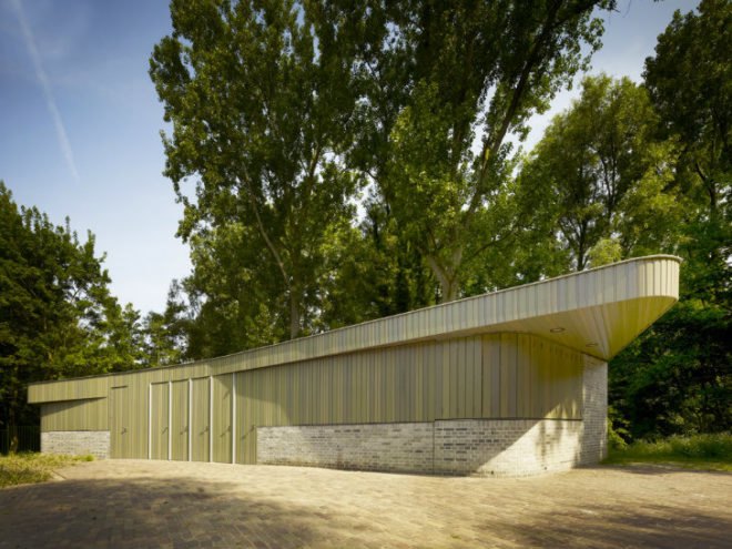 Park Building Beatrixpark, Marc Prosman, amsterdam, green roof, park building, beatrixpark