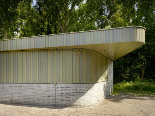 Park Building Beatrixpark, Marc Prosman, amsterdam, green roof, park building, beatrixpark