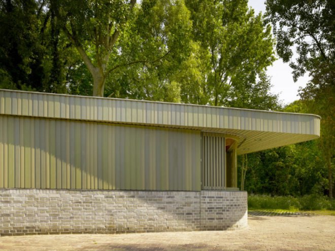 Park Building Beatrixpark, Marc Prosman, amsterdam, green roof, park building, beatrixpark