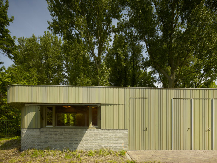Park Building Beatrixpark, Marc Prosman, amsterdam, green roof, park building, beatrixpark