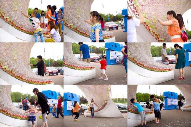 Penda, recycled plastic bottles, coca-cola, Beijing, China, architecture, green materials, art, architecture, recycled materials