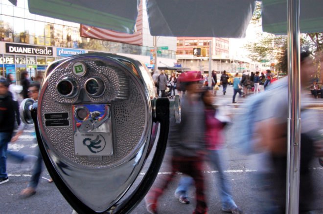 Tower Optical Digital Viewer, Pensa, DUMBO, Union Square, art, public space, parks, tourism, augmented reality, DUMBO BID, Tower Optical