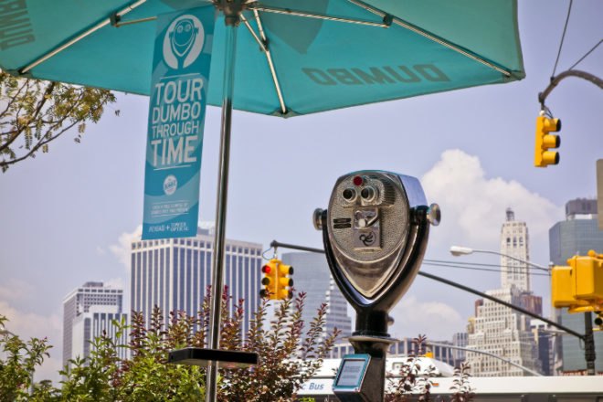 Tower Optical Digital Viewer, Pensa, DUMBO, Union Square, art, public space, parks, tourism, augmented reality, DUMBO BID, Tower Optical