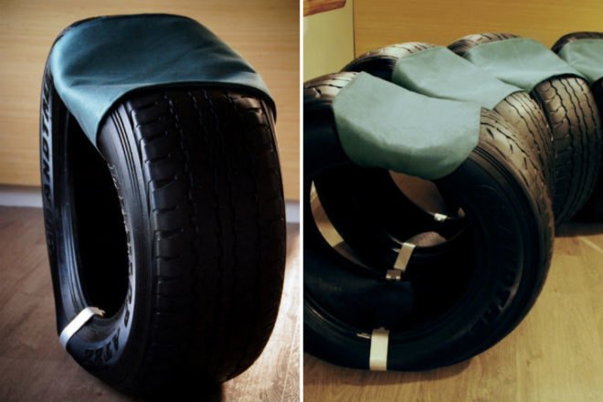 ReTyre, Carl Menary, old tires, temporary seating, christchurch, public space, tyres, christchurch earthquake