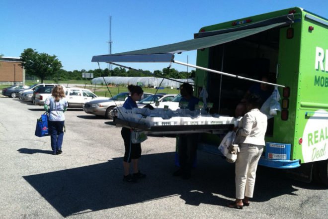 Real Food Farm, Mobile Market, food desert, baltimore, sustainable food, urban farming,