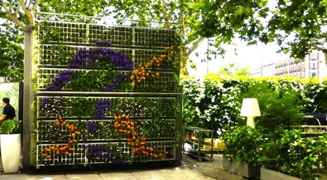 Estudio 108, vertical garden, modular green walls, living walls in Spain, botanical design, green design, sustainable design, eco-design, Madrid, Spain, Estudio 108, Air Garden, Reina Sofia Museum vertical garden,