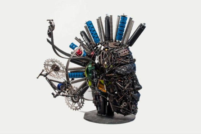 SRAM pART Project 2013, SRAM, park city, utah, bike parts, bike part sculpture, recycled materials, kimball art center, world bicycle relief