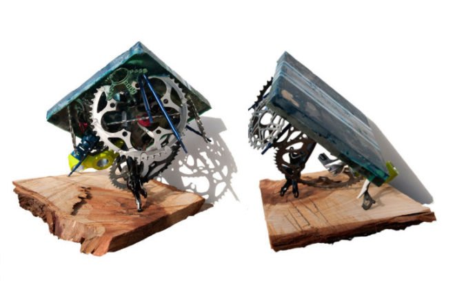 SRAM pART Project 2013, SRAM, park city, utah, bike parts, bike part sculpture, recycled materials, kimball art center, world bicycle relief