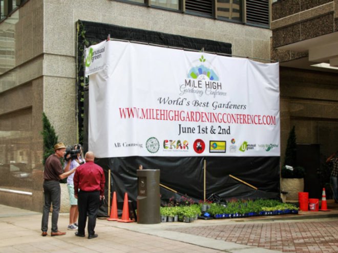 Sheraton Vertical Garden, Urbanarbolism, vertical garden, denver, unusualgreen, hydroponic garden, mile high gardening conference