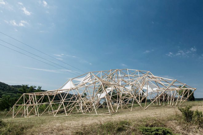 2013 Hello Wood, Step Closer!, art camp Hungary, wood installations, art installations, windmill design, outdoor pub, BigO installation, fireNEST installation, mobile bench system, Panorama Pee Hole, Mill of Mordor, Gallish installation